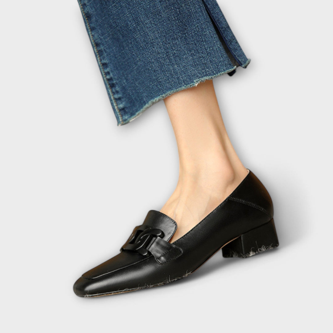 Monika | Mocassins à ornement chaîne