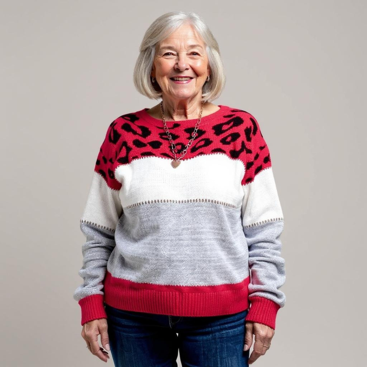 Pascalina - Pull Léopard Confortable