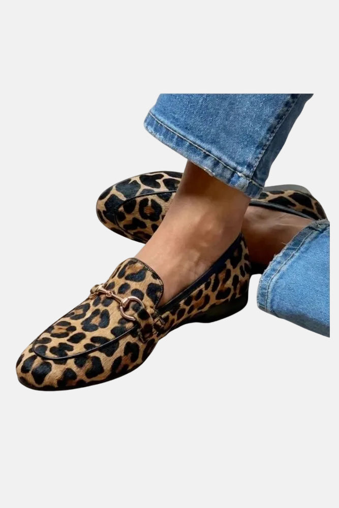 Adrianna | Mocassins Léopard Audacieux