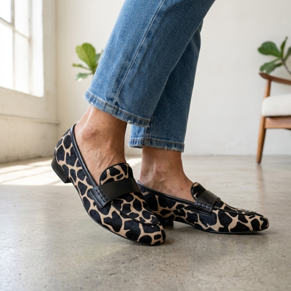 Léonie™ | Mocassin Léopard