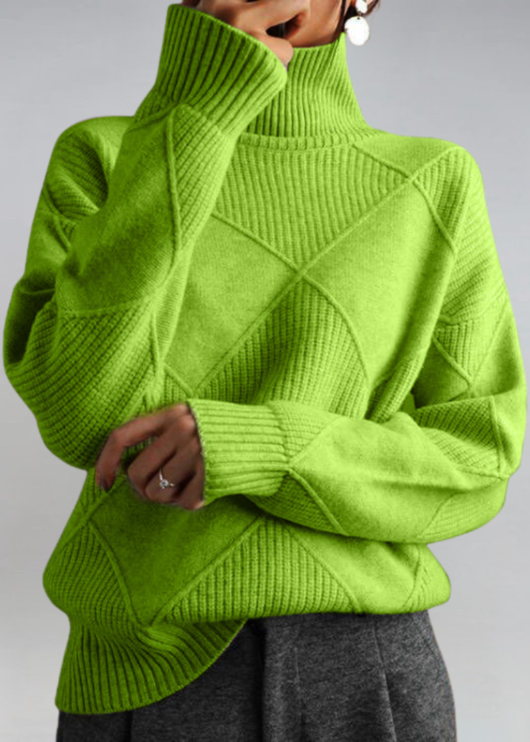 Lauren - Pull Roulé Doux Élégant