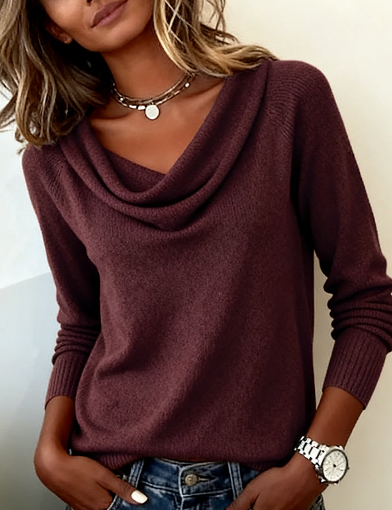 Lina - Pull Uni Confortable