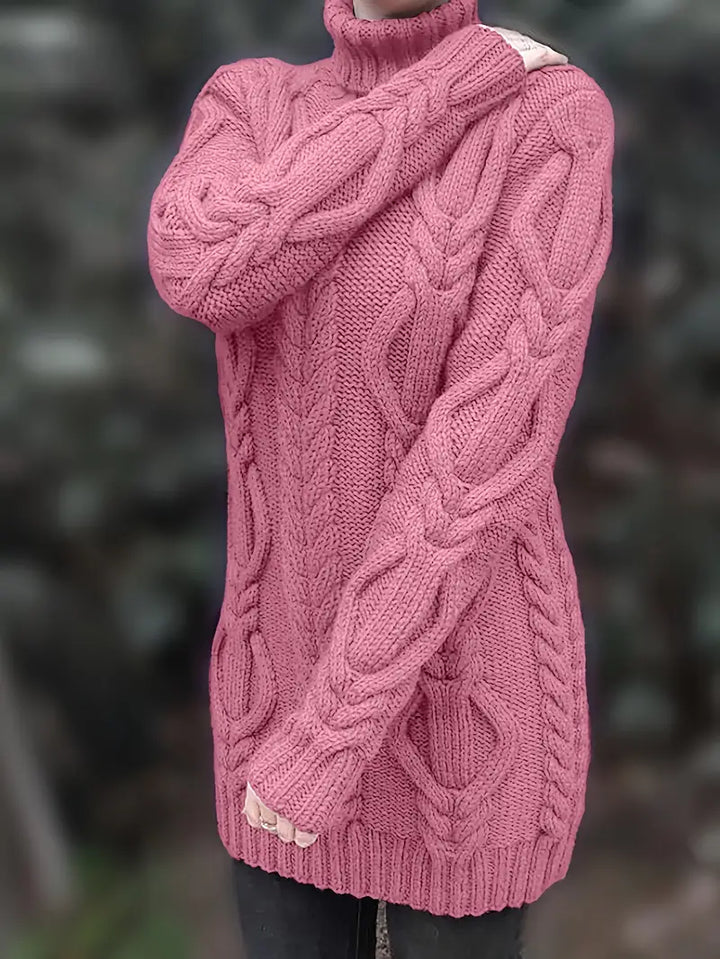 Narda - Élégante Robe Turtleneck
