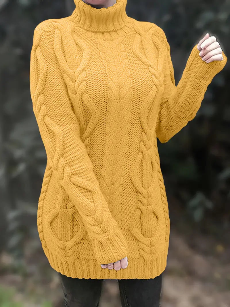 Narda - Élégante Robe Turtleneck