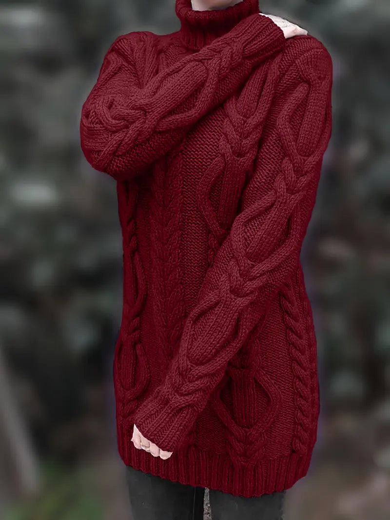 Narda - Élégante Robe Turtleneck