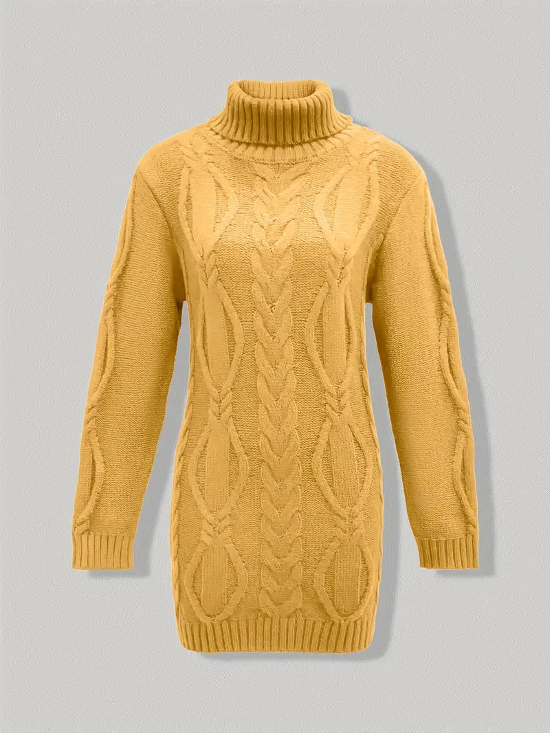 Narda - Élégante Robe Turtleneck