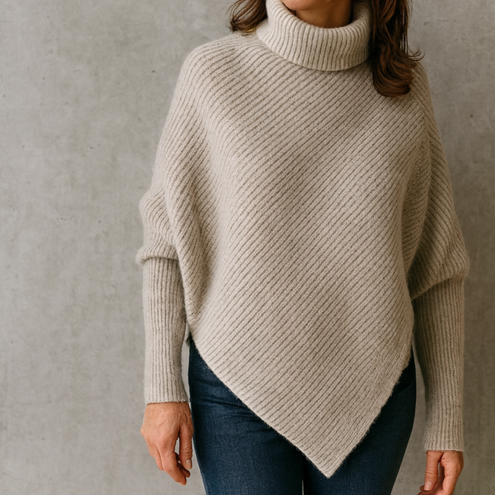 Anneta - Pull Poncho Confortable