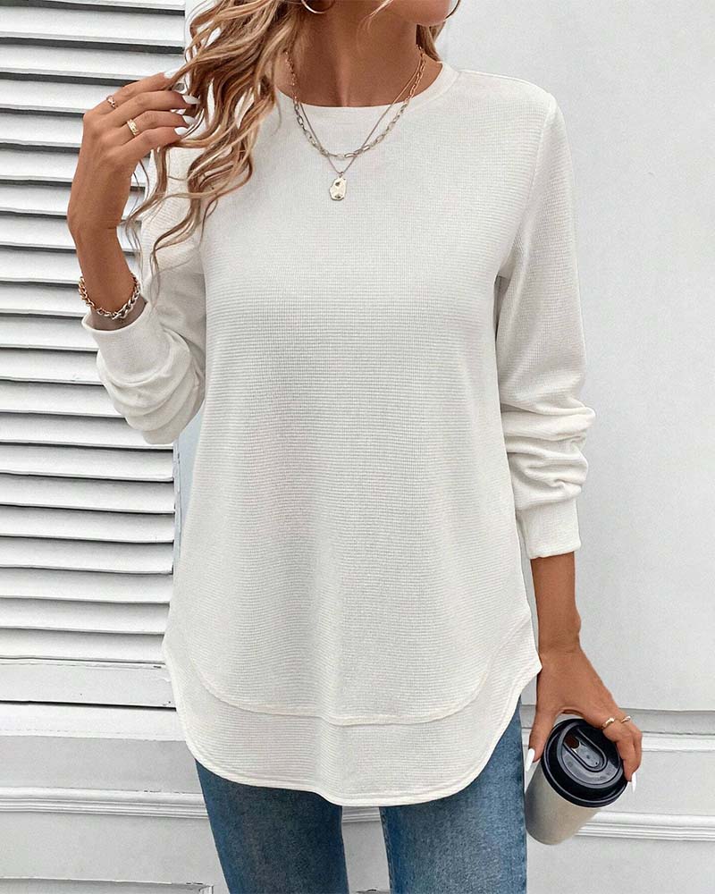 Alisa - Haut Doux Manches Longues