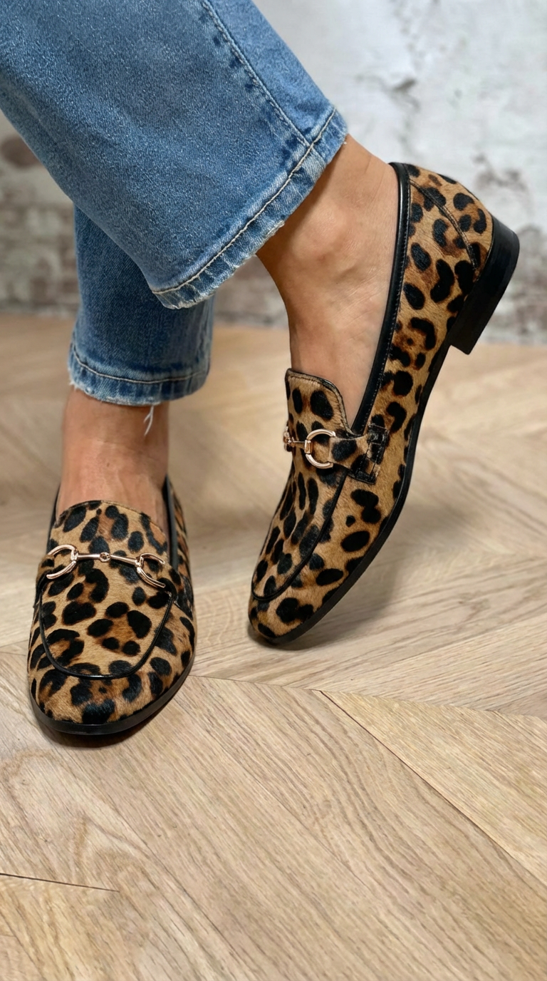 Adrianna | Mocassins Léopard Audacieux
