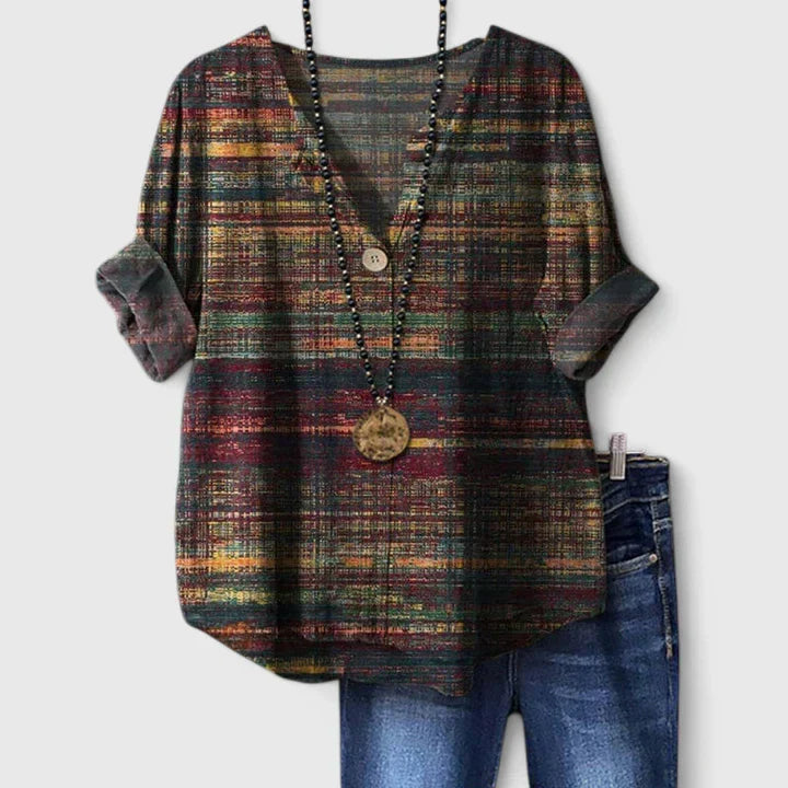 Kristina - Blouse Élégante Imprimée