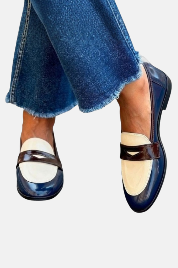 Claudia™ | Mocassins à Contraste