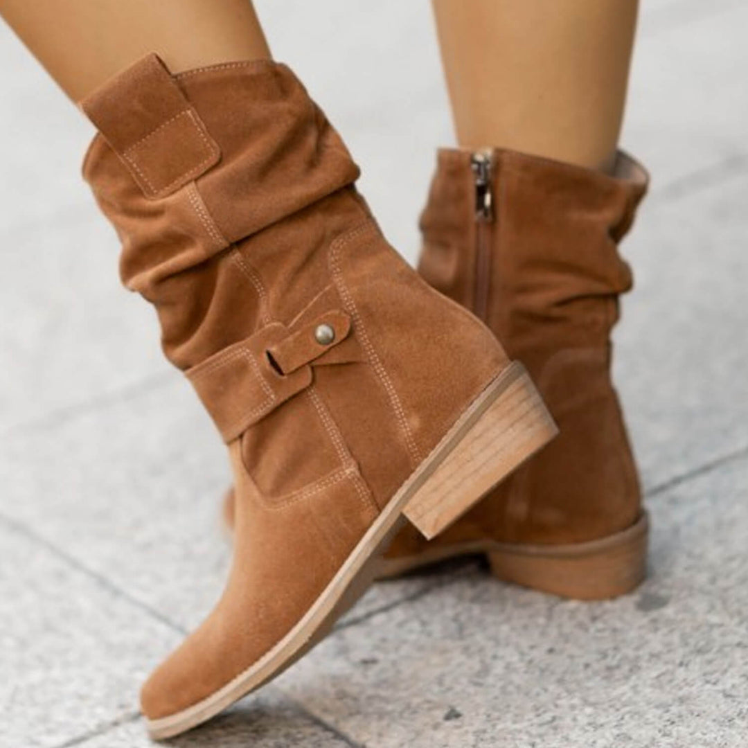 Celine - Bottes en Suède Élégantes