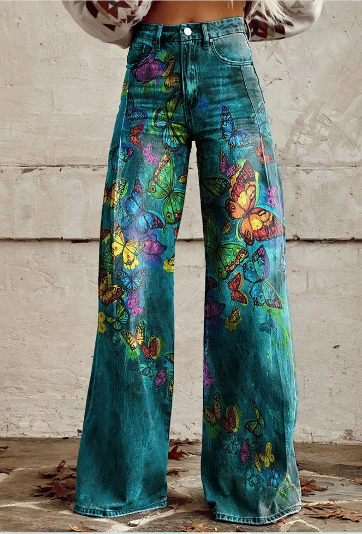Azly - Pantalon floral décontracté et élégant