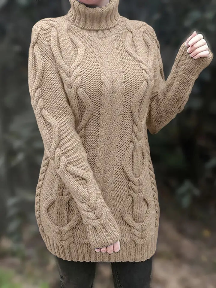 Narda - Élégante Robe Turtleneck