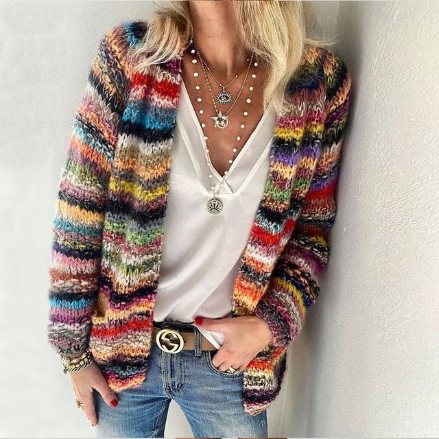 Catherine - Cardigan Multicolore Confortable