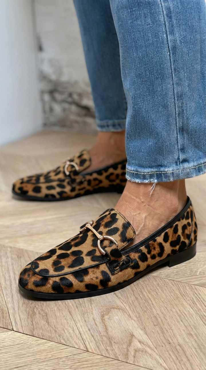 Adrianna | Mocassins Léopard Audacieux