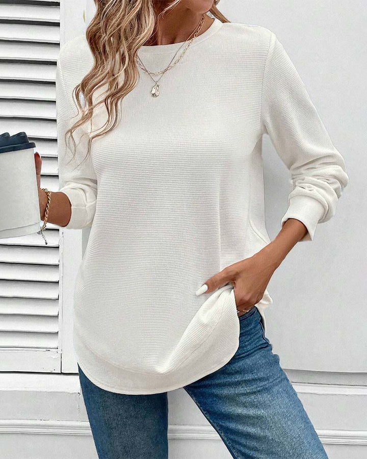 Alisa - Haut Doux Manches Longues