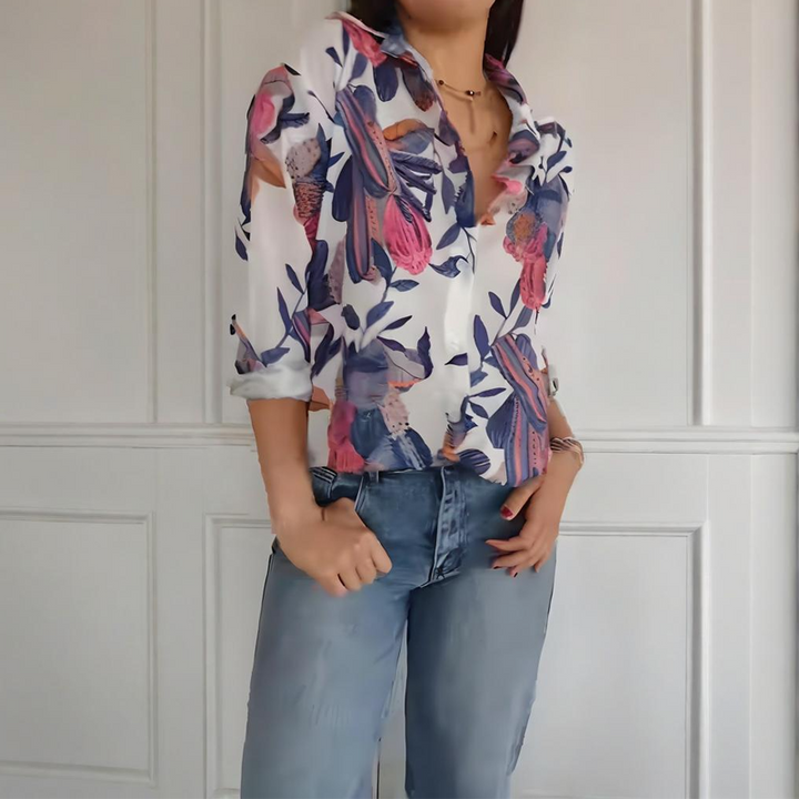 Elise - Élégante Blouse Florale
